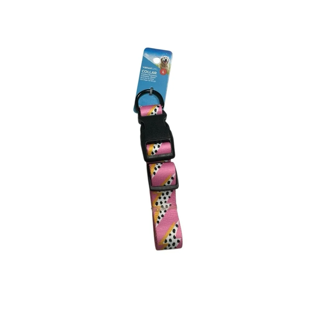 VIBRANT LIFE‎ dog collar SIZE LARGE neck size 15-26 in 50-90 lb adjustable
